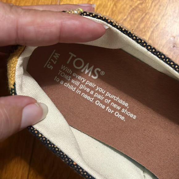 Toms Women’s Multicolor Slip On Shoe Size 7.5 Western Bohemian Slip-on - Picture 7 of 8